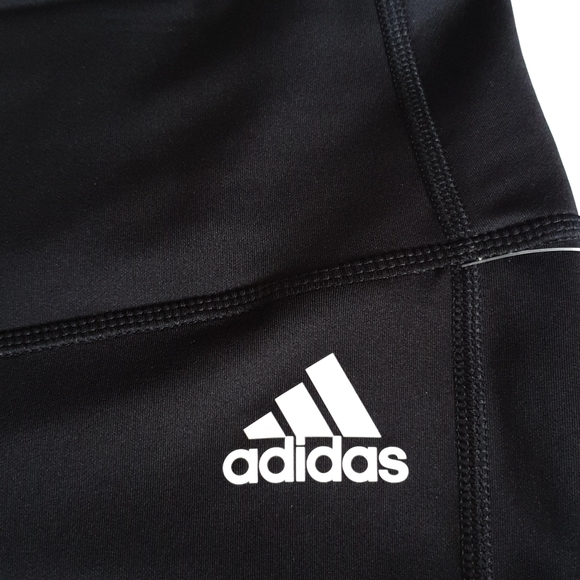 ADIDAS womens high waist bike shorts 3S  black 2XL - Picture 2 of 6